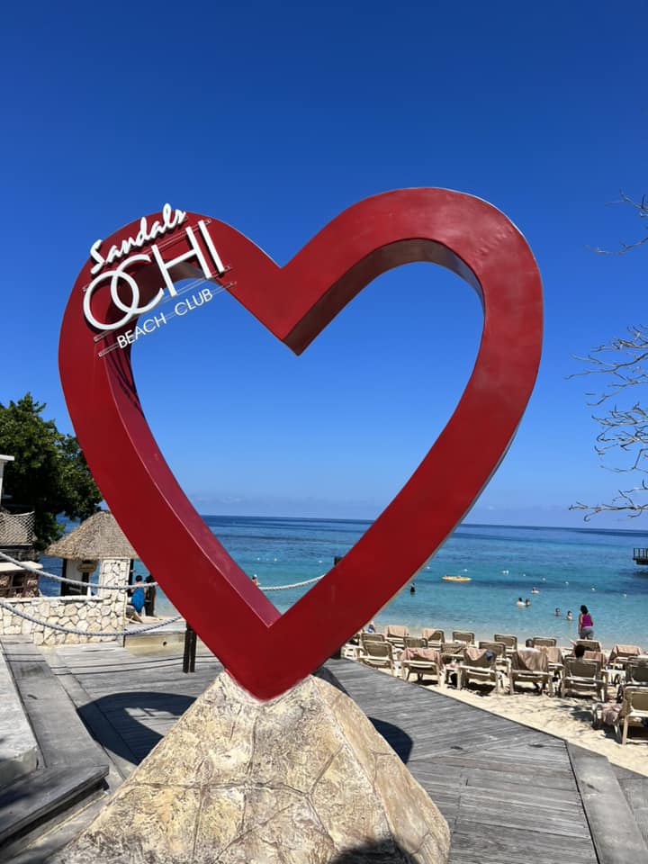 Sandals Ochi Beach Heart