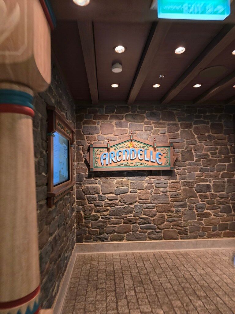 Arendelle A Frozen Dining Adventure restaurant on the Disney Wish